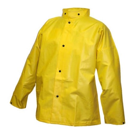 Tingley® J56207 DuraScrim„¢ Storm Fly Front Jacket, Yellow, Hood Snaps, 3XL